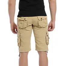 CYSINCOS мужские камуфляжные Короткие штаны повседневные шорты летние мешковатые карманы с штаны на молнии уличная бермуды Masculina