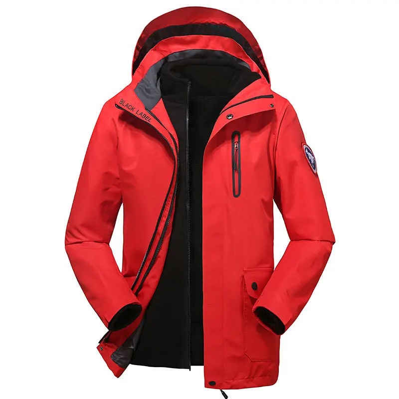

Autumn And Winter MEN'S Assault Jacket Three-in-One Windproof Waterproof Warm Wearable Two-Piece Set Deconstructable-Labeling Ra