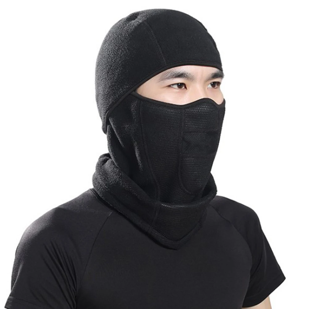 Велосипедный мотоцикл Лыжные маски страйкбол Facemask оборудование для верховой езды зимний теплый капюшон холодная зима защищающая от ветра шапка открытый шлем