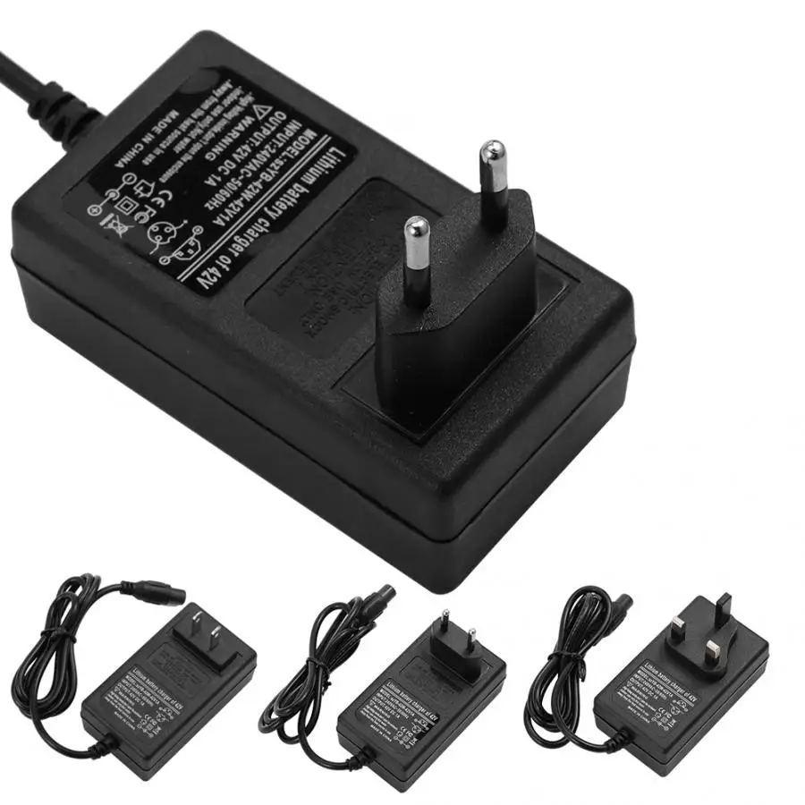 42V 1A 50HZ/60HZ Power Supply Battery Charger Adapter For smart Car Scooter 100-240V for headlights toy cars balance | Электроника