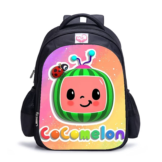 16 Inch Cartoon Cocomelon Backpack Kids Boys Girls School Shoulder