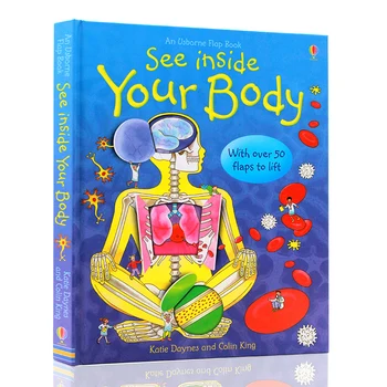 

Usborne See Inside Your Body Popular Science English Picture Cardboard Books Kids Education Toys For Children learning toy