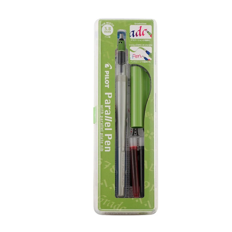 3.8mm Green Пилот параллельно каллиграфический шрифт с соской ручка FP3-SS особое искусство готический Цветок шрифт произведения искусства Канцелярский набор 1,5/2,4/3,8/6,0 мм - Цвет: 3.8mm Green