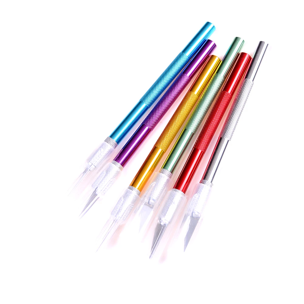 Бритва хобби кожа фрукты еда Ремесло Скульптура гравировка скальпель DIY резка PCB ремонт художественные ножи инструменты для резьбы по дереву 6 цветов