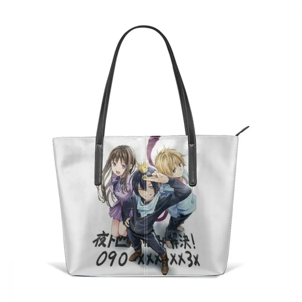 Noragami Сумочка Noragami Топ-ручка сумки тренд большой емкости кожаная сумка женская Высококачественная Подростковая сумка для покупок женские сумки - Цвет: Noragami