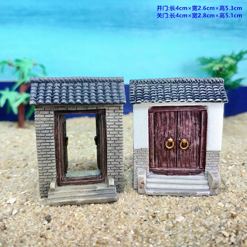 

2pcs/Lot Open the door Close the building Sands Micro landscape decoration