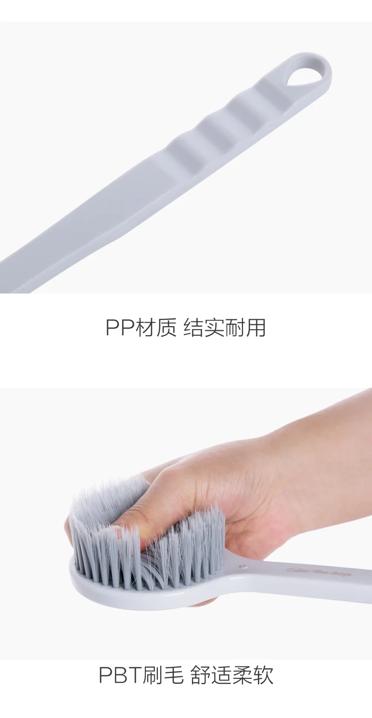 Japanese Filament Long Handle Soft Hair Bath Brush Rubbing Back Brush Adult Bath Rubbing Mud Back Rubbing Bath Brush