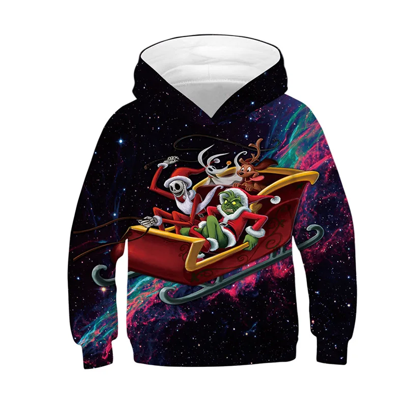 Черные детские толстовки с капюшоном; свитер для мальчиков и девочек с рисунком Рика Морти; детская толстовка с длинными рукавами; пуловеры; Повседневная Рождественская верхняя одежда - Цвет: 216
