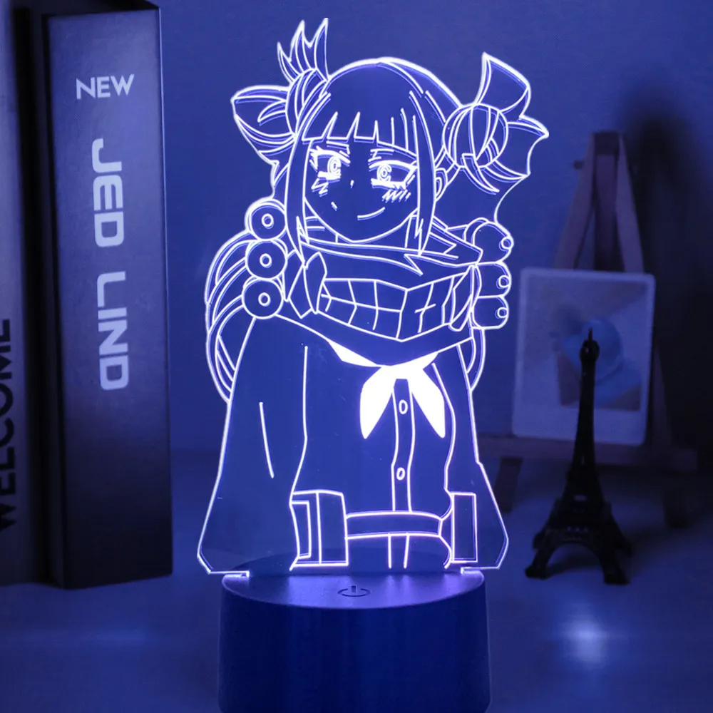 

My Hero Academia Himiko Toga Led Night Light for Bedroom Decor Gift Nightlight Anime 3d Lamp Himiko Toga My Hero Academia