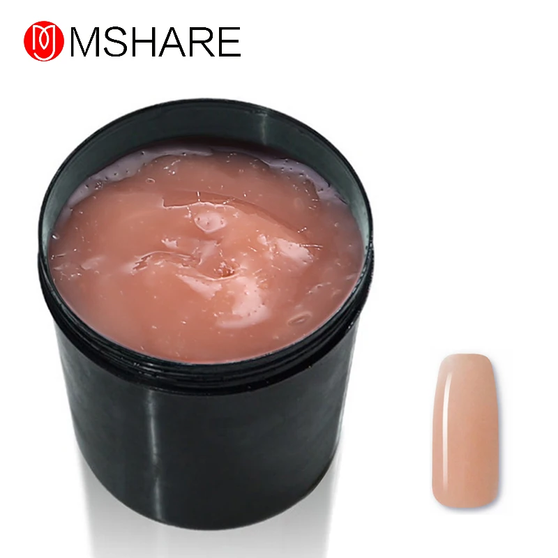 

MSHARE Fiber Gel Transparent Clear Fiber UV Builder Nail Extension Gel 1kg For Nail Extension With Fiberglass