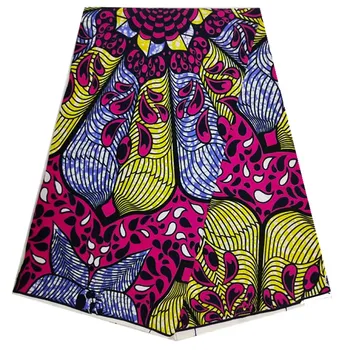 

100% Cotton African Wax Print Fabric Colorful High Quality 2020 6Yards Tissue Wax for Pacthwork Sewing DIY Coloth N20801-20