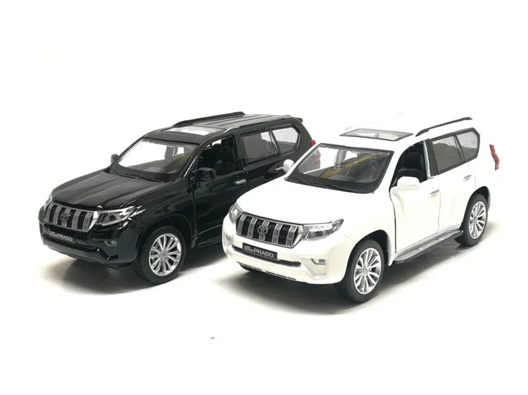 Высокая симитация 1:32 TOYOTA LAND CRUISER PRADO металлический сплав Модель автомобиля игрушки с вытягиванием назад для детей подарки на день рождения