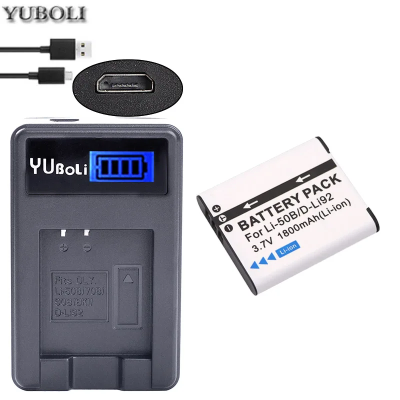 Li50b Li-50B LI50B li ion аккумулятор 50B Батарея+ USB Зарядное устройство для цифровой камеры OLYMPUS SP 810 800UZ u6010 u6020 u9010 SZ14 SZ16 D755 u1010 SZ30 SZ20 XZ-1