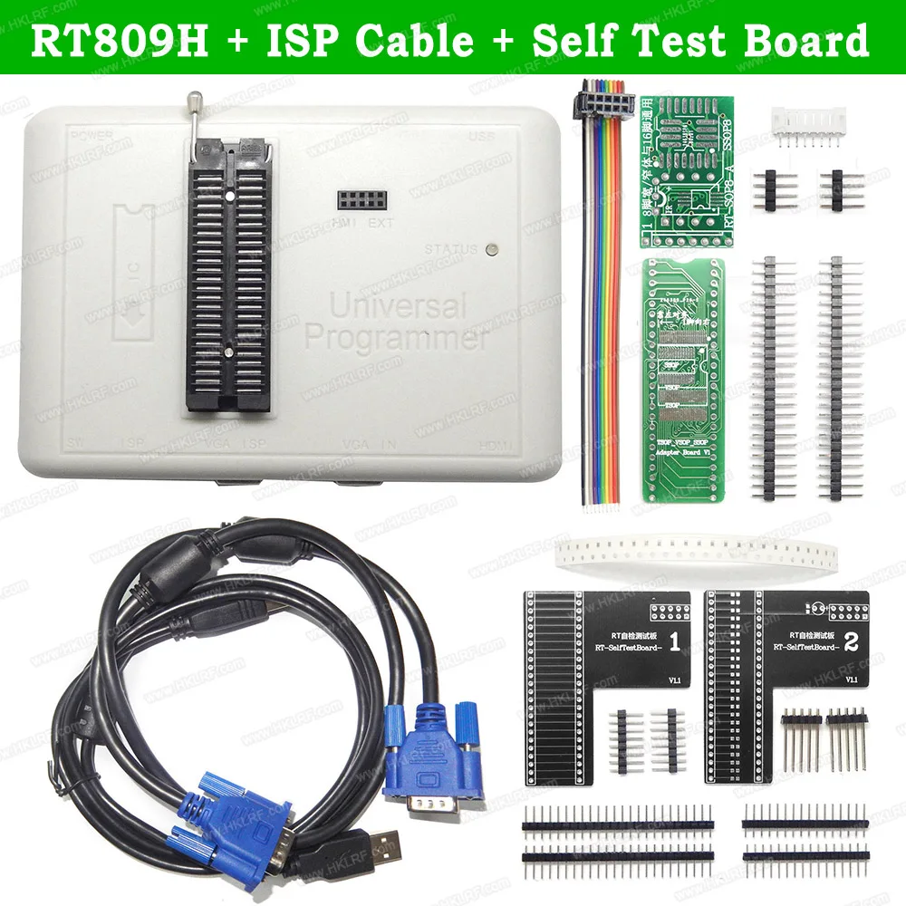 RT809H EMMC Nand FLASH чрезвычайно быстрый Универсальный программатор + кабель ISP