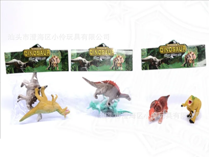 

Imitation Dinosaurs Static Model CHILDREN'S Toy Dinosaur Animal T-Rex Triangular Lontium Raptors Model Toy