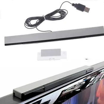 

For Wii Video Game Sensor Bar Wired Receivers Infrared For Nitendo Sensor Remote Ray USB Will Bar Replacement Signal IR Plu L4K6