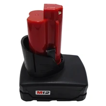 IG-12V 4.0Ah литий-ионная аккумуляторная батарея для Милуоки M12 48-11-2440 4000 мАч