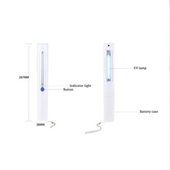 

Ultraviolet Sterilization Lamp UV Sterilizer Infant Underwear Disinfection Germicidal Lamp Stick Household Portable UVC Rod