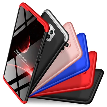 

30pcs/lot 3 in 1 Shield Silky Matte Full Protective Hard Case For Xiaomi Redmi Note 9S