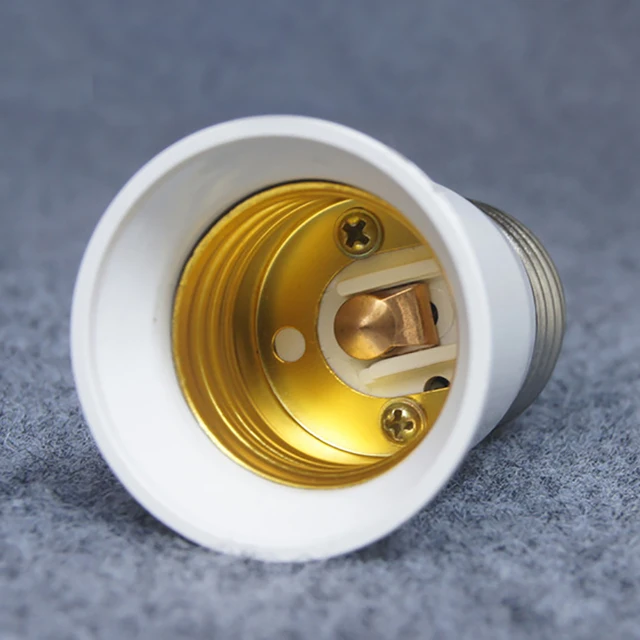 Adaptateur Douille B22 Vers E27 - Convertisseur D'ampoule - En Métal Et Plastique - Dimensions 3,7 X 6,1 Cm - Compatible Toutes Tensions