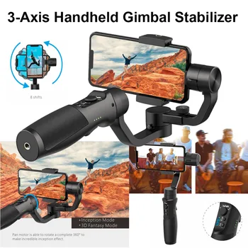 

Visual Auto-tracking Isteady Mobile 3-Axis Handheld Smartphone Gimbal Stabilizer for Vlog Live Video Record
