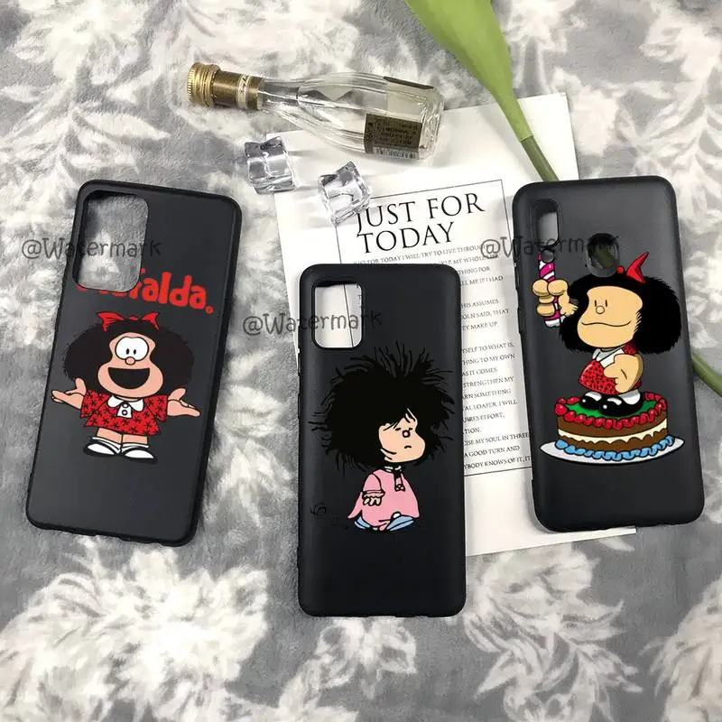 Mafalda милый мультяшный чехол для телефона Samsung A32 A12 4G 5G A31 A30 A21 A20 A20E A11 A10 S A01
