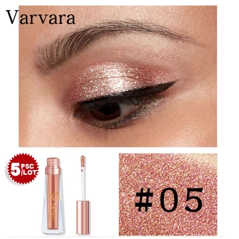 

5pcs Liquid Glitter Eye Shadow 5 Colors Makeup Glow Waterproof Eyes Pigment Powder Makeup Highlighter