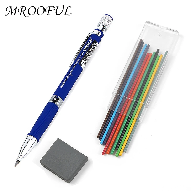Mechanical Pencils School Pencil 2b Colorful Lead Mechanical Pencils