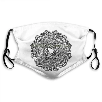 

Face Mask New Pure Cotton Hip Hop Fashion Mandala #2 Anti Dust With Filter For Men For Women Kids Girl Boy Teens Masks