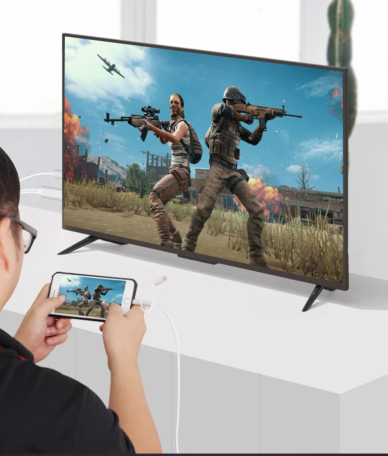 MHL кабель для iPhone HDMI Samsung Galaxy к проектору/ТВ 2 м 1080P HDTV адаптер iphone 7 plus|Кабели HDMI| |