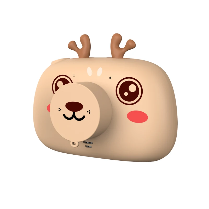 Цифровая мультяшная игрушечная камера для детей милый олень кот экран 2 4 дюйма