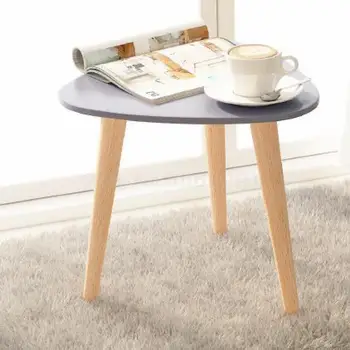 

Tea Table, Simple Small Huxing Tatami, Floating Window Corner, Small Round Table, Solid Wooden Legs In Nordic