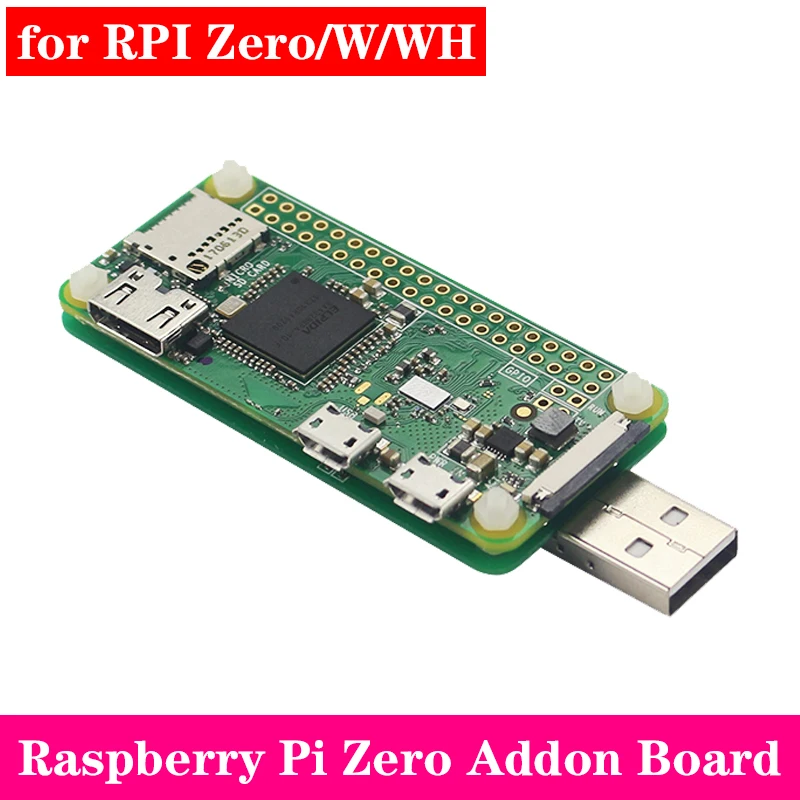 

Raspberry Pi Zero USB-A Addon Board V1.1 Pi0 Badusb Connector for Raspberry Pi Zero V1.3 for Zero W for Zero WH