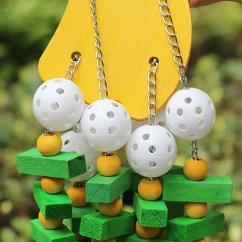 

Pet Bird Hanging Exercise Funny Toy for Cage Parrot Colorful Fruit String Toy with Bell zh1