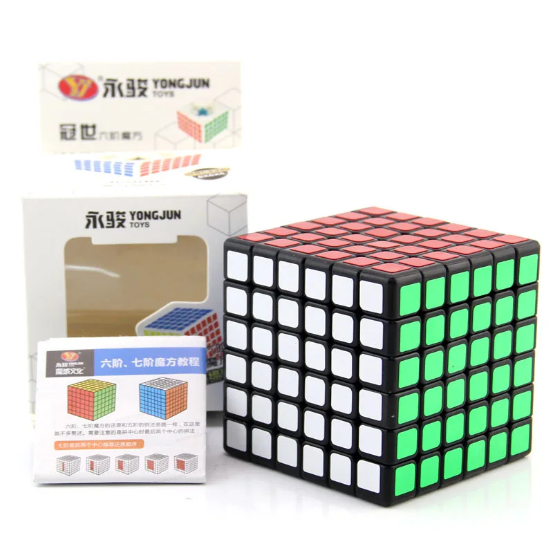 [Yongjun World Crown Six Rubik's черно-белый с рисунком] 6-Order гладкая игра только Обучающие забавные детские игрушки