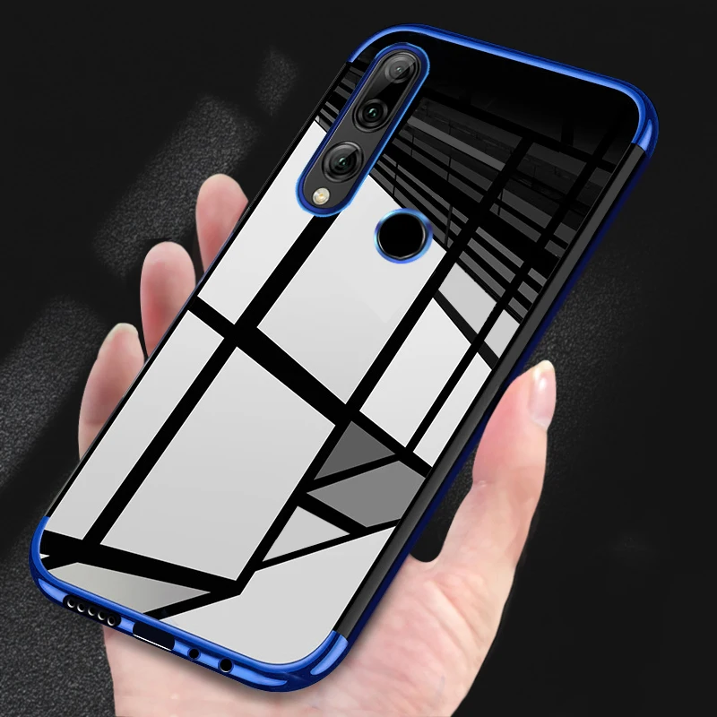 

MUCHI For Huawei P Smart Z Case Luxury Laser Plating Soft Clear Back Cover For Huawei Y9 Prime 2019 Phone Cases