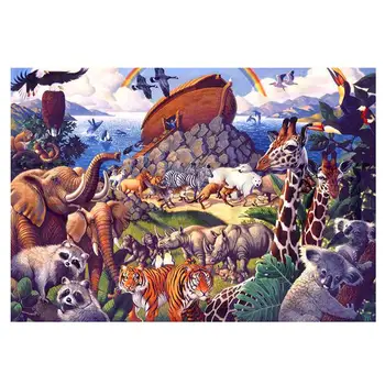 

DIY 5D Diamond Painting Noah's Ark Animal Group Diamond Cross Stitch Diamond Embroidery Full Rhinestones Christmas Gift