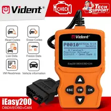 Vident ieasy200 obdii/eobd + pode leitor de código para a verificação da luz do motor do veículo