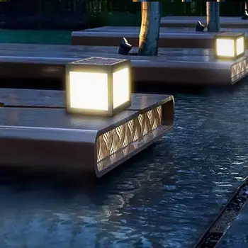 

ABS Solar Powered LED Pillar Lamp Waterproof for Outdoor Garden Villa Light