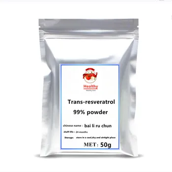 

50-1000g 99% Trans-Resveratrol Powder Polygonum Cuspidatum Root Extract Powder Anti-Cancer Antioxidant Skin Care Free Shipping