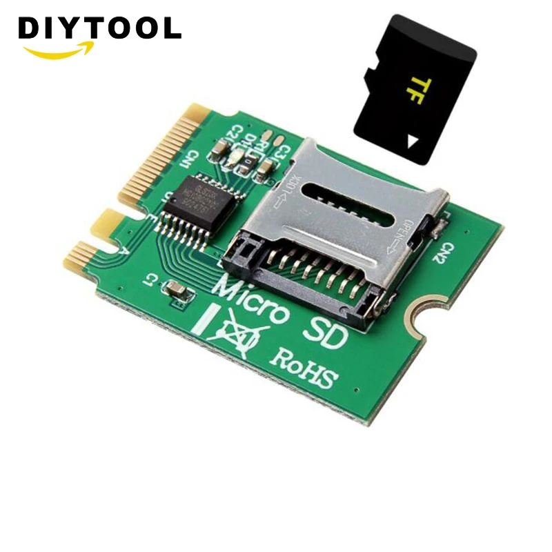 

M.2 A/E KEY wireless network card interface to Micro SD SDHC TF card reader adapter