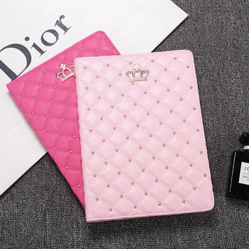 

Crown Coque Cover for iPad 9.7'' 2018 2017 Case Luxury Smart PU Leather Stand Case for iPad 2 3 4 Air 1 2 Ipad Air 3 10.5 Covers