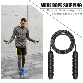 

Steel Jump Ropes Non-slip Weight-bearing Block Bearing Skipping Rope Fitness Workout Sports Training Equipment Tools