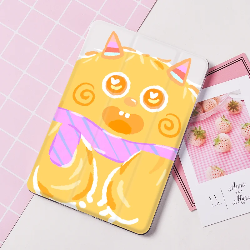 Милый чехол INS Little Monster для ipad 10.2in 7th 2019 умный сна пробуждение iPad Air 2 Pro 11 12 9 дюймов