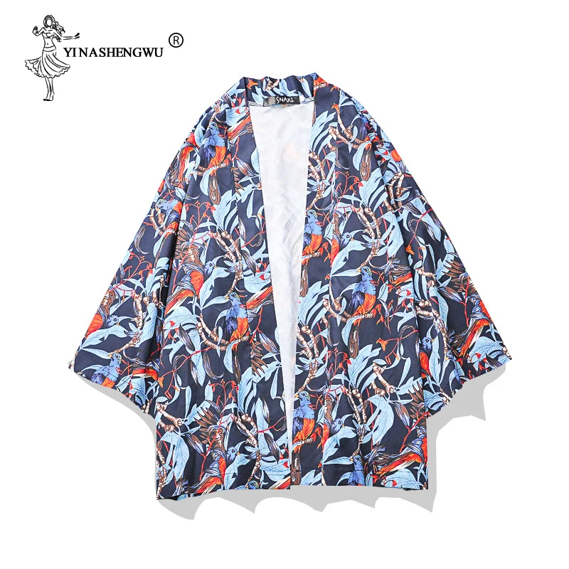Одежда Yukata женский японский кардиган Kimonos мужской японский традиционный кимоно Femme свободное тонкое пальто унисекс пляжная Повседневная рубашка