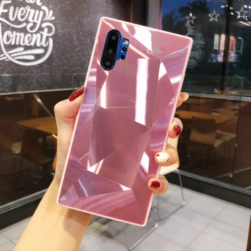 Зеркальный чехол с 3D бриллиантами для Samsung S7 edge S8 S9 S10 S20 Plus Lite Ultra Note 8 9 10 Pro A10S A20S A30S