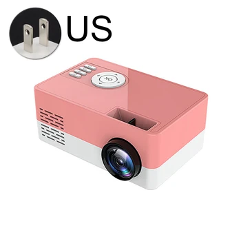 

Mini Projector LED Light Video Player Watching Movie Portable TV Support 1080p Home Theater Office 80 Inches Display ABS Full HD