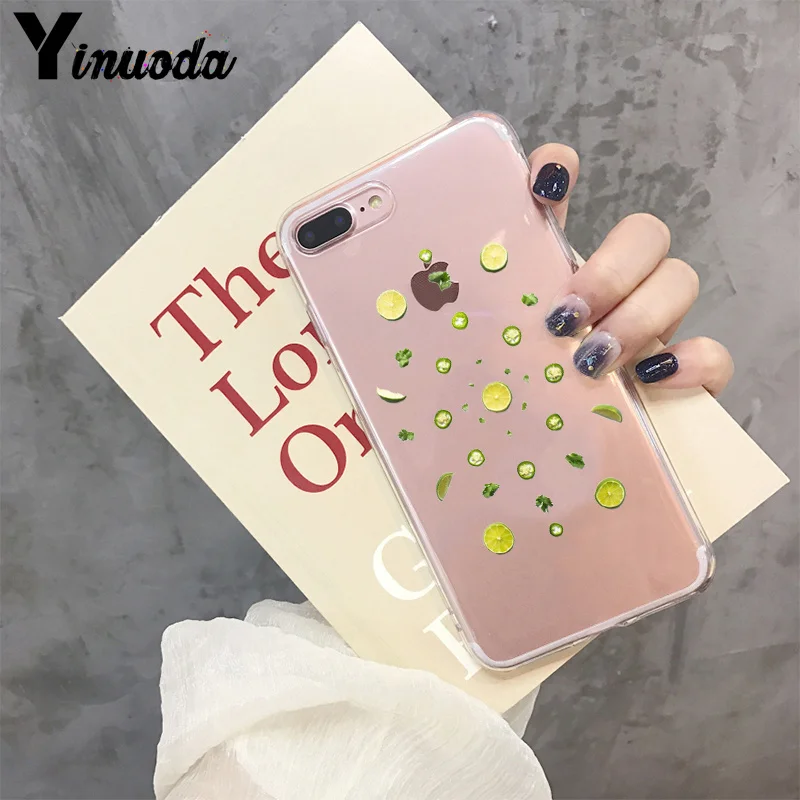 Новинка забавный чехол для телефона Yinuoda с кокосовым лимоном и фруктами Apple iPhone 8 7