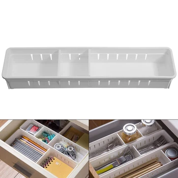 

Mayitr 1pc Adjustable Drawer Organizer Plastic Storage Box Home Kitchen Board Divider Makeup Holder For Home Container Tool
