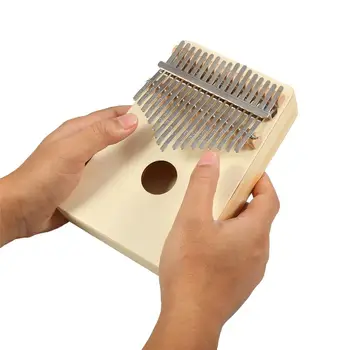 

17 Keys Wood Kalimba Thumb Mbira Finger Piano for Beginner Musical Instrument Children Kids Toy